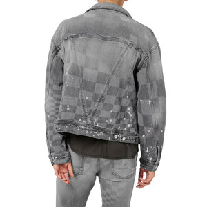 Ventes chaudes, vestes en jean pour hommes, mode, personnalisées pour la vente en gros, conçues sur mesure, vestes pour hommes délavées - Product Image 4