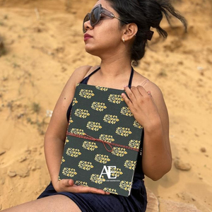 Nueva cubierta dura hecha a mano Real tela Cierre de hilo seguro diarios Boho Vintage cubierta colorida sin forro hoja reciclada diarios - Product Image 2