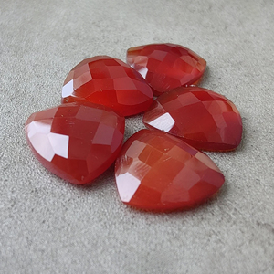 พลอยโมราสีแดงล้านล้านสีธรรมชาติตัดด้านหลังแบนปรับเทียบขนาด AAA + อัญมณีขายส่งคุณภาพใช้ได้ทุกขนาด - Product Image 5
