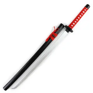 Pedang Setan Pembunuh Katana Ukuran Nyata Pedang Cosplay Katana Kayu Pedang Samurai Katana