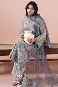 pakistani <b>3</b> pc dress suits for women swiss organza in pakistan salwar kameez women dress women clothing - Product Image 6