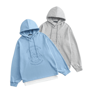 Sudadera con Capucha de Alta Calidad, 380 Gsm 700gsm, Gruesa, Térmica, 100% Algodón, Felpa, Talla Grande, Personalizada para Hombre, Invierno, Lisa, Teñida - Product Image 6