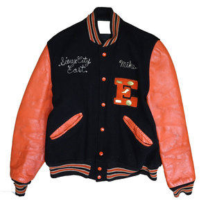 Vintage Sioux City East Canvas Winter Varsity Letterman Bomberjacke Maßanfertigung 100% Baumwolle mit Kapuze Aini Wear Hochwertig - Product Image 1
