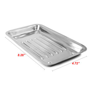 ถาดใส่อุปกรณ์ขูดหินปูนทางทันตกรรม สแตนเลสสตีล อุปกรณ์ผ่าตัด ถาดฆ่าเชื้อทางสัตวแพทย์ ใช้ซ้ำได้ อุปกรณ์ห้องปฏิบัติการ ใช้ในคลินิก - Product Image 6