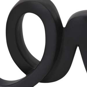 Metal <b>Love</b> Decorative Sculpture Black Wholesale Customized Design Home Decoration Table Decor Luxury Hotel Room Restaurant - Product Image 3