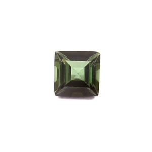Piedra preciosa suelta cuadrada de turmalina verde de calidad AAA de 0,20 Ct para la fabricación de joyas - Product Image 1