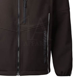 Outdoor Use Stand Collar Durable And Comfortable <b>Men</b> <b>Soft</b> <b>Shell</b> <b>Jacket</b> With High Quality Material - Product Image 4