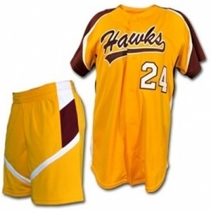 Ensembles de vêtements de sport de baseball pour adultes les plus vendus – Maillot respirant en polyester à col en V et bretelles en T, manches courtes, impression par sublimation - Product Image 6