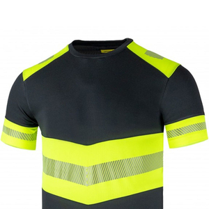Vente en gros de t-shirts de sécurité pour hommes t-shirts réfléchissants haute visibilité à manches longues pour travaux de construction de classe haute visibilité pour hommes - Product Image 2