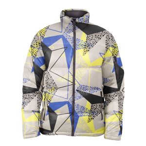 Chaqueta Acolchada con Cierre de Moda para Hombre, Estampado por Sublimación Completo, Manga Larga, Cuello Alto, Ligera - Product Image 1