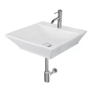 Lavabo rond en porcelaine céramique 14x18-Lavabo blanc pour salle de bain, cuisine, maison et salon - Product Image 2