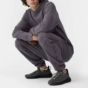 ชุดวอร์มสำหรับผู้ชายซักด้วยกรดสวมใส่สบายและระบายอากาศได้ดีเหมาะสำหรับชุดลำลองชุดลำลอง - Product Image 5