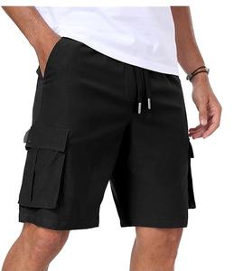 กางเกงขาสั้นเล่นบาสเก็ตบอลสำหรับผู้ชายผ้าฝ้าย100% มีกระเป๋าด้านข้างแห้งเร็วระบายอากาศได้ดีสไตล์ลำลองสำหรับฝึกออกกำลังกาย - Product Image 3