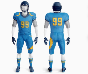 ชุดเครื่องแบบอเมริกันฟุตบอลแขนสั้นพิมพ์ลายสีระเหิดบริสุทธิ์แห้งเร็ว - Product Image 4