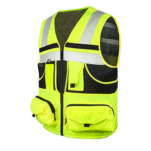 Gilet de sécurité réfléchissant 100% Polyester pour homme, gilet de travail sur mesure quantité minimale de commande - Product Image 6