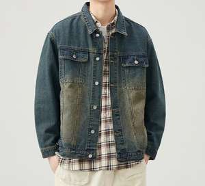 High Street Custom <b>Men's</b> <b>Denim</b> <b>Jackets</b> Wholesale Tie Dye Button up Jeans <b>Jacket</b> <b>for</b> <b>Men</b> High Quality <b>Denim</b> <b>Jacket</b> Man - Product Image 5