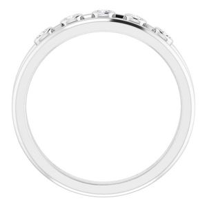Bague à motif de diamant en espace négatif - Product Image 2