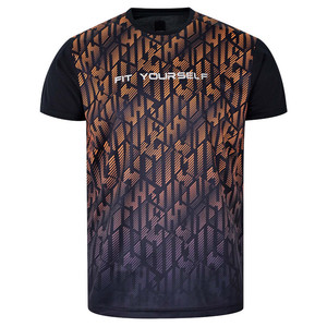 OEM Plus Size Men's Sporty <b>Shirts</b> Custom Logo <b>100</b>% <b>Polyester</b> Solid Design Knitted Fabric - Product Image 1