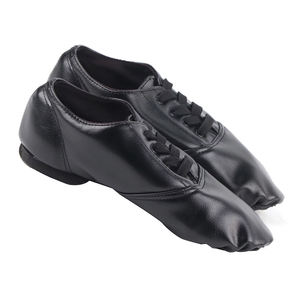 Breathable Light Blue Jazz Dance <b>Shoes</b> Sports Practice Footwear Cowhide <b>Leather</b> <b>Soft</b> Sole Jazz Dancing <b>Shoes</b> - Product Image 6