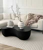 Table basse moderne en fibre de carbone DOSIN DS2485, best-seller, noire, pour salon, salle à manger, meubles de maison, Turquie