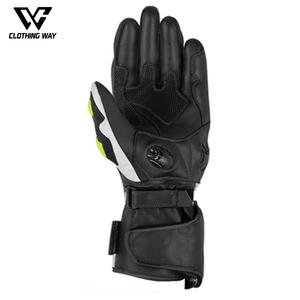 Gants de moto en cuir de vachette à doigts complets, imperméables, pour motocross, sport automobile, écran tactile, équipement de protection, vente chaude - Product Image 3