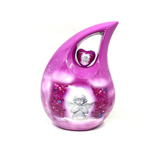 Proveedor listo en existencias a granel que vende urnas de cremación en forma de lágrima con acabado personalizado de estilo americano/urnas para cenizas conmemorativas a bajo precio - Product Image 1
