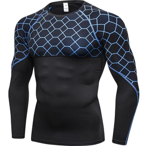 Custom BJJ Rash Guard Polyester Breathable Sublimation <b>Printed</b> High Quality Custom Design Rash guard Men Rash Guard - Product Image 2