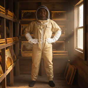 Ropa de apicultor, traje de algodón para apicultura, ropa de protección completa/chaqueta de apicultura/traje de apicultor, gran venta - Product Image 4