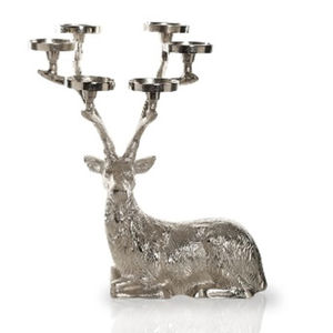 Portavelas decorativo de plata para el hogar, Hotel, restaurante, decoración, portavelas de Reno de Metal para la mejor venta - Product Image 1