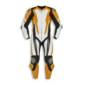 Chaqueta de carreras de cuero de vaca auténtica para hombre, ropa deportiva transpirable para montar en moto, traje de carreras de talla grande para adultos - Product Image 1