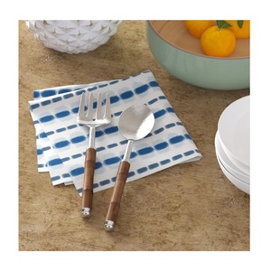 Directement de l'usine 2025 ensemble de couverts en bois fabriqués à la main de la meilleure qualité en acier miroir ensembles de couverts finis polonais en bois massif - Product Image 1