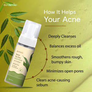 Nettoyant Visage Anti-Acné à l'Arbre à Thé – Mousse Nettoyante Profonde Raffermissante – Traitement Anti-Acné – Ingrédients Principaux : Acides Aminés, Glycérine - Product Image 3