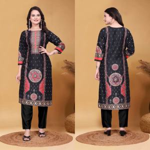 Traje de diseñador indio étnico listo para mujer con traje de Festival tradicional Dupatta bordado para fiesta - Product Image 1