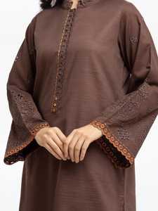 OEM 2024 2025 de alta calidad de las mujeres césped vestido de algodón de color personalizado más vendidos precio barato damas verano césped algodón trajes conjuntos - Product Image 5