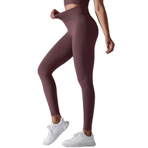 Leggings personnalisés OEM pour vêtements de fitness et de yoga Pantalons de yoga de gymnastique à bas prix Pantalons de yoga taille haute Leggings pour femmes - Product Image 2