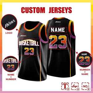 Uniforme de basket-ball personnalisé quantité minimale de commande 10 pièces col côtelé col en V ensemble à sublimation complète uniforme d'équipe de basket-ball - Product Image 6