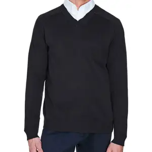 Pull pour hommes pulls en coton tricoté col en V pulls pulls minces pour hommes pulls en tricot