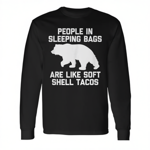 Sacs de couchage promotionnels à manches longues en softshell, design Tacos, pour le camping, type débardeur et t-shirt - Product Image 3