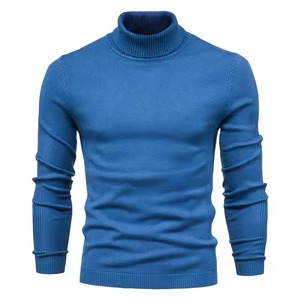 Suéter de Cuello Alto para Hombre, 100% Lana de Alta Calidad, Suave y Transpirable, Tejido Personalizado, para Otoño - Product Image 5