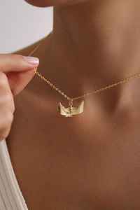 925 Sterling Silver 18K Gold Vermeil Goddess Isis Necklace Egyptian Mythology Pendant Every Day Jewelry Christmas Gift For Her - Product Image 2