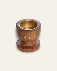 Brûleur d'encens en bois fait main de forme gobelet/Mubkhar avec couche intérieure métallique pour garder la spirale de Bakhoor, couleur personnalisée, meilleur choix - Product Image 4