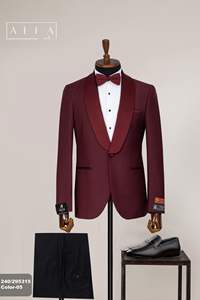 ชุดสูทเจ้าบ่าวทรงสลิมฟิตผ้าวูล80% 20โพลีเอสเตอร์สำหรับงานแต่งงานที่ทันสมัย - Product Image 6