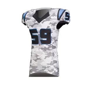 Uniforme de football américain professionnel personnalisé pour les jeunes vêtements d'équipe respirants à manches courtes - Product Image 1