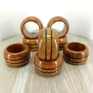 Servilletero de madera Partyware Home Wedding Hotel Servilletero de madera Mesa de comedor con la mejor calidad - Product Image 3