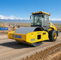 Rouleau compresseur vibrant à tambour unique XS203J de 20 tonnes avec moteur diesel Shangchai, compacteur de sol robuste pour la construction routière