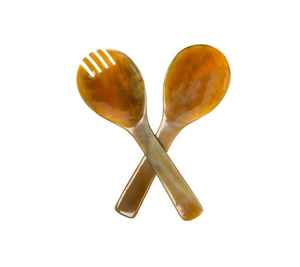 100% cuillères en corne de boeuf noir véritable, couverts en corne naturelle faits à la main pour les magasins d'aliments et de boissons et à usage domestique - Product Image 1