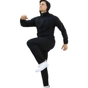 ชุดวอร์มสองชิ้นสำหรับผู้ชายชุดวอร์มเล่นกีฬาฟิตเนสฟิตเนสชุดวิ่งออกกำลังกาย - Product Image 5