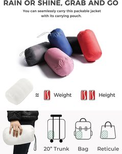 Men's High Quality Canvas Lightweight Puffer <b>Jacket</b> High Street <b>Packable</b> Winter Coat Hood Plus Size Custom Logo OEM Service - Product Image 3