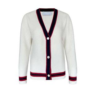 Suéter Cárdigan Clásico Vintage para Mujer, 100% Algodón, Manga Larga, Cuello en V, Otoño - Product Image 6