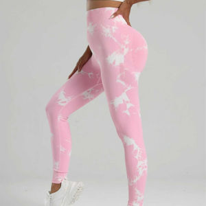 <b>Hot</b> Selling Women's Gym Running Workout Tie Dye <b>Leggings</b> High Waist Workout Butt Lifting Yoga Pants Tight Women's <b>Leggings</b> - Product Image 5